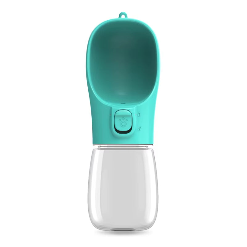 Amelberga Paws portable dog water bottle, leak-proof travel Bowl for hiking & outdoor adventures