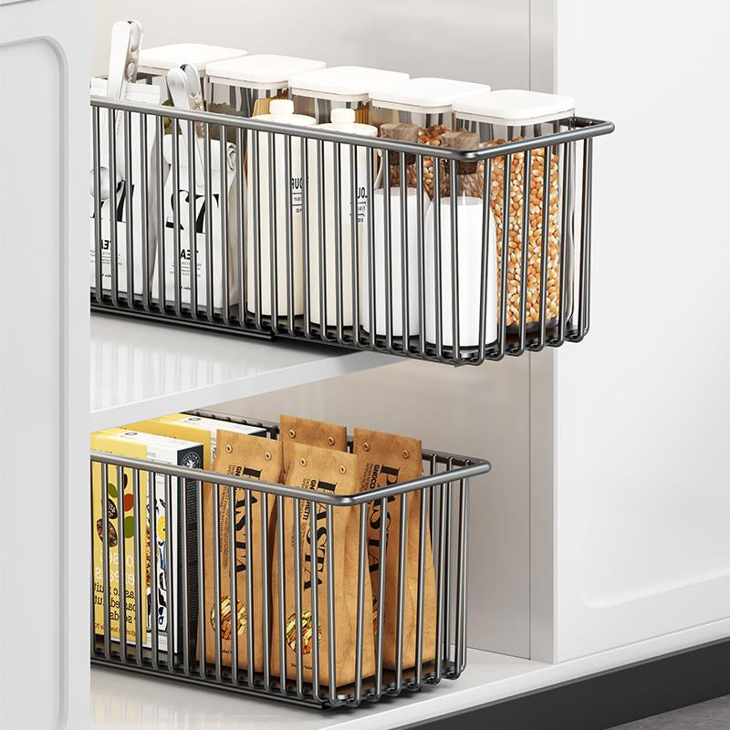 Pull-Out Cabinet Organizer Basket｜Under Sink Sliding Storage for Kitchen Cabinets｜Clearance Sale｜Space Saving Kitchen Organizer