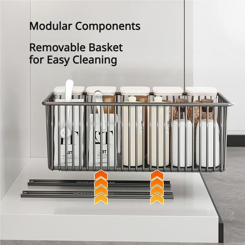 Pull-Out Cabinet Organizer Basket｜Under Sink Sliding Storage for Kitchen Cabinets｜Clearance Sale｜Space Saving Kitchen Organizer