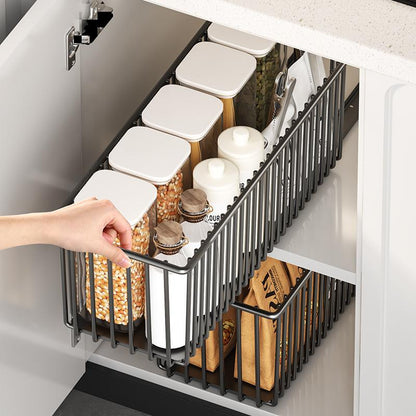 Pull-Out Cabinet Organizer Basket｜Under Sink Sliding Storage for Kitchen Cabinets｜Clearance Sale｜Space Saving Kitchen Organizer