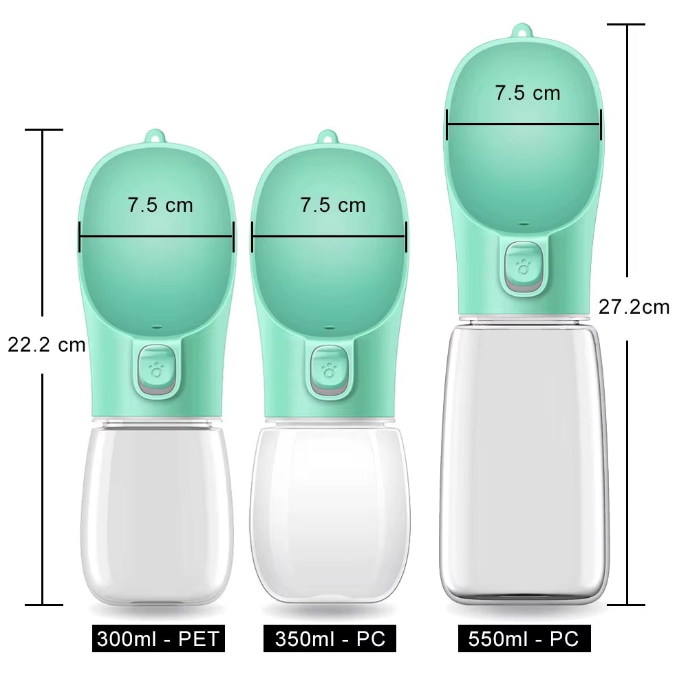  Amelberga Paws portable dog water bottle, leak-proof travel Bowl for hiking & outdoor adventures